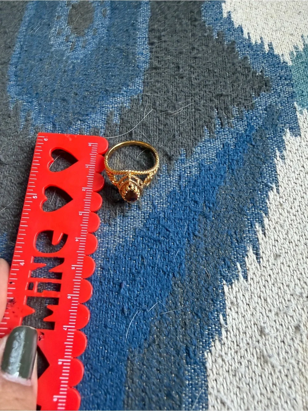 Vintage Avon Gold Tone Filigree Statement Ring